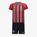 Conjunto Infantil SPFC II 25/26 - Vermelho e Preto - Futx Brasil