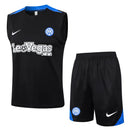 Conjunto Inter de Milão Treino Regata 24/25 - Preto - Futx Brasil