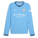 Camisa Manchester City Home 24/25 Manga Longa - Azul - Futx Brasil