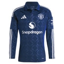 Camisa Manchester United Away 24/25 Manga Longa - Azul - Futx Brasil