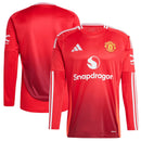 Camisa Manchester United Home 24/25 Manga Longa - Vermelha - Futx Brasil