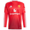 Camisa Manchester United Home 24/25 Manga Longa - Vermelha - Futx Brasil