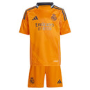 Conjunto Infantil Real Madrid II 24/25 - Laranja - Futx Brasil