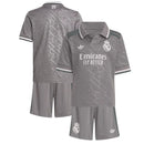 Conjunto Infantil Real Madrid III 24/25 - Cinza - Futx Brasil