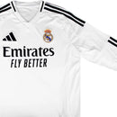 Camisa Real Madrid Home 24/25 Manga Longa - Branca - Futx Brasil
