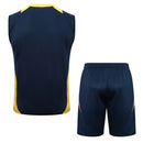 Conjunto Real Madrid Treino Regata 24/25 - Azul Escuro - Futx Brasil