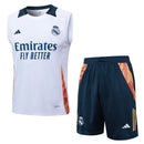 Conjunto Real Madrid Treino Regata 24/25 - Branco - Futx Brasil