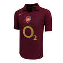 Camisa Arsenal Home 05/06 Retrô - Vinho - Futx Brasil
