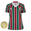 Camisa Fluminense Feminina Home 25/26 - Vinho e Verde - Futx Brasil